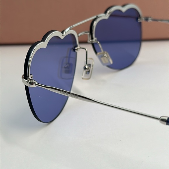 💯- New Authentic MIU MIU MU56U irregular-frame sunglasses - Picture 8 of 12